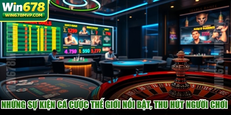 Những sự kiện cá cược thế giới nổi bật, thu hút người chơi hiện nay